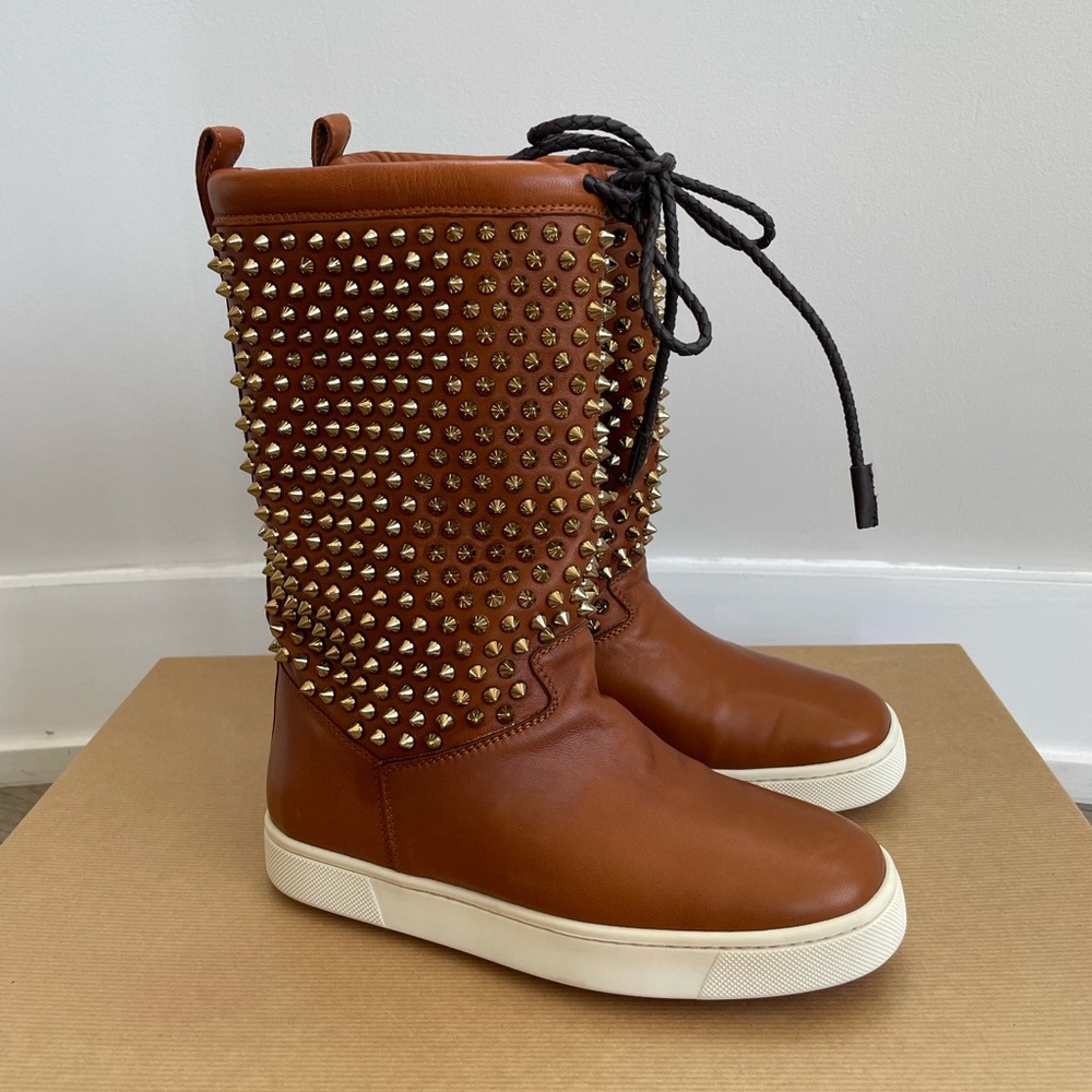 Christian Louboutin Surlapony studded boots EU 35